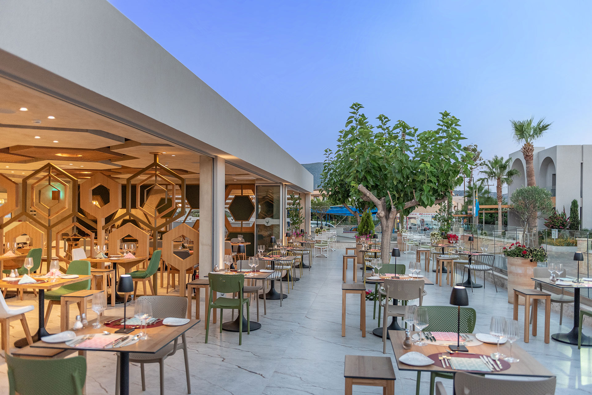 Steak House outdoor sitting area