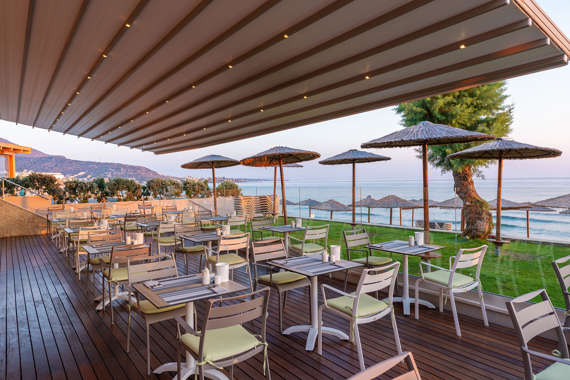 Main restaurant outdoor sitting area