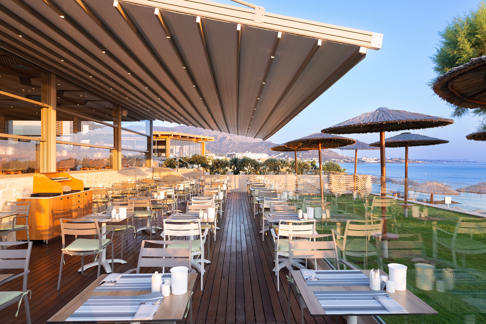 Main restaurant outdoor sitting area