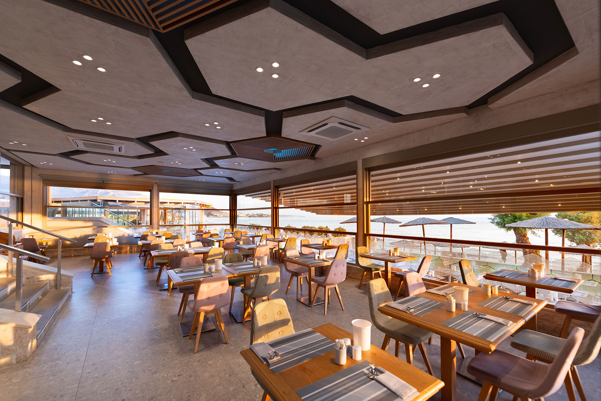 Main restaurant indoor sitting area