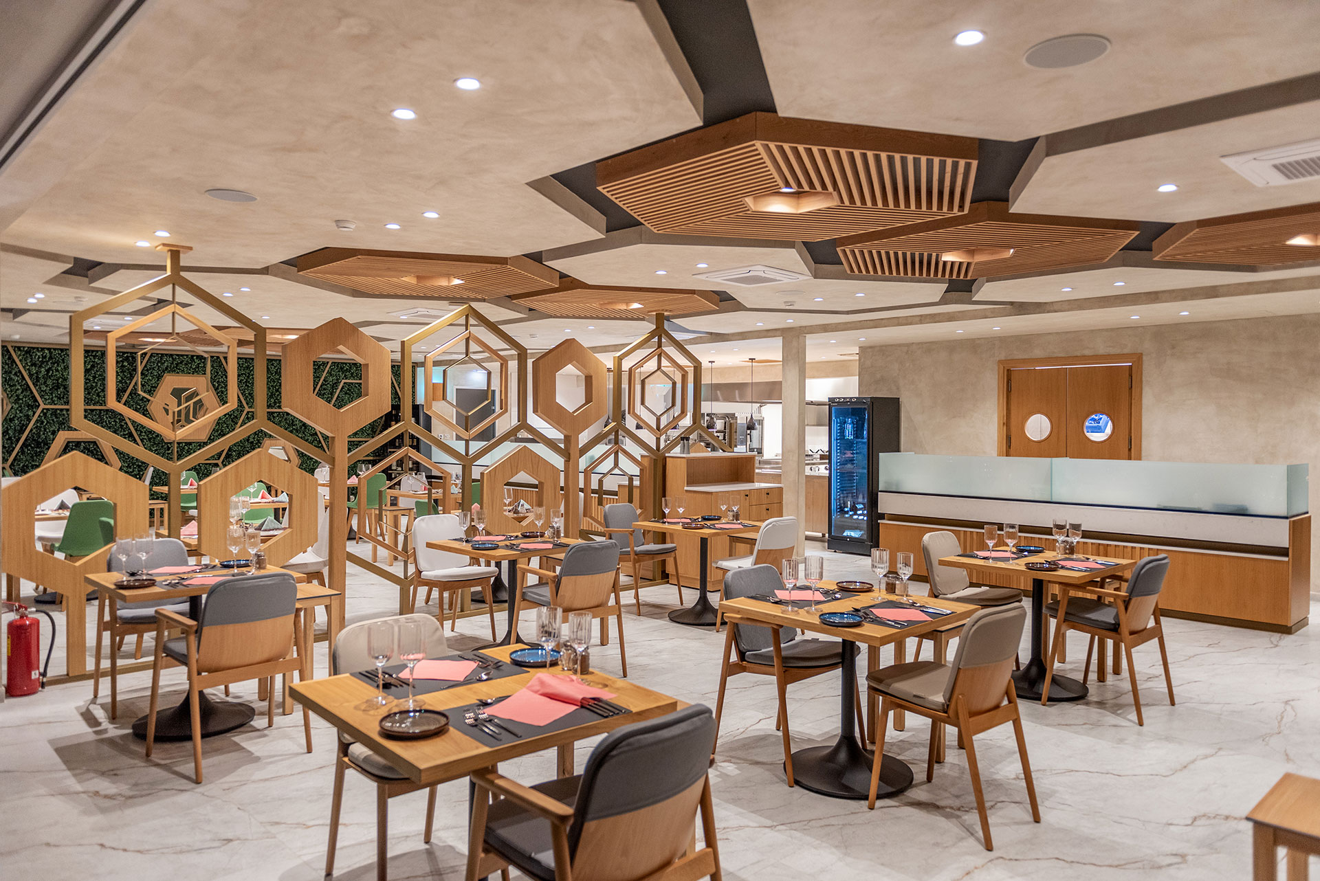 Steak House indoor sitting area