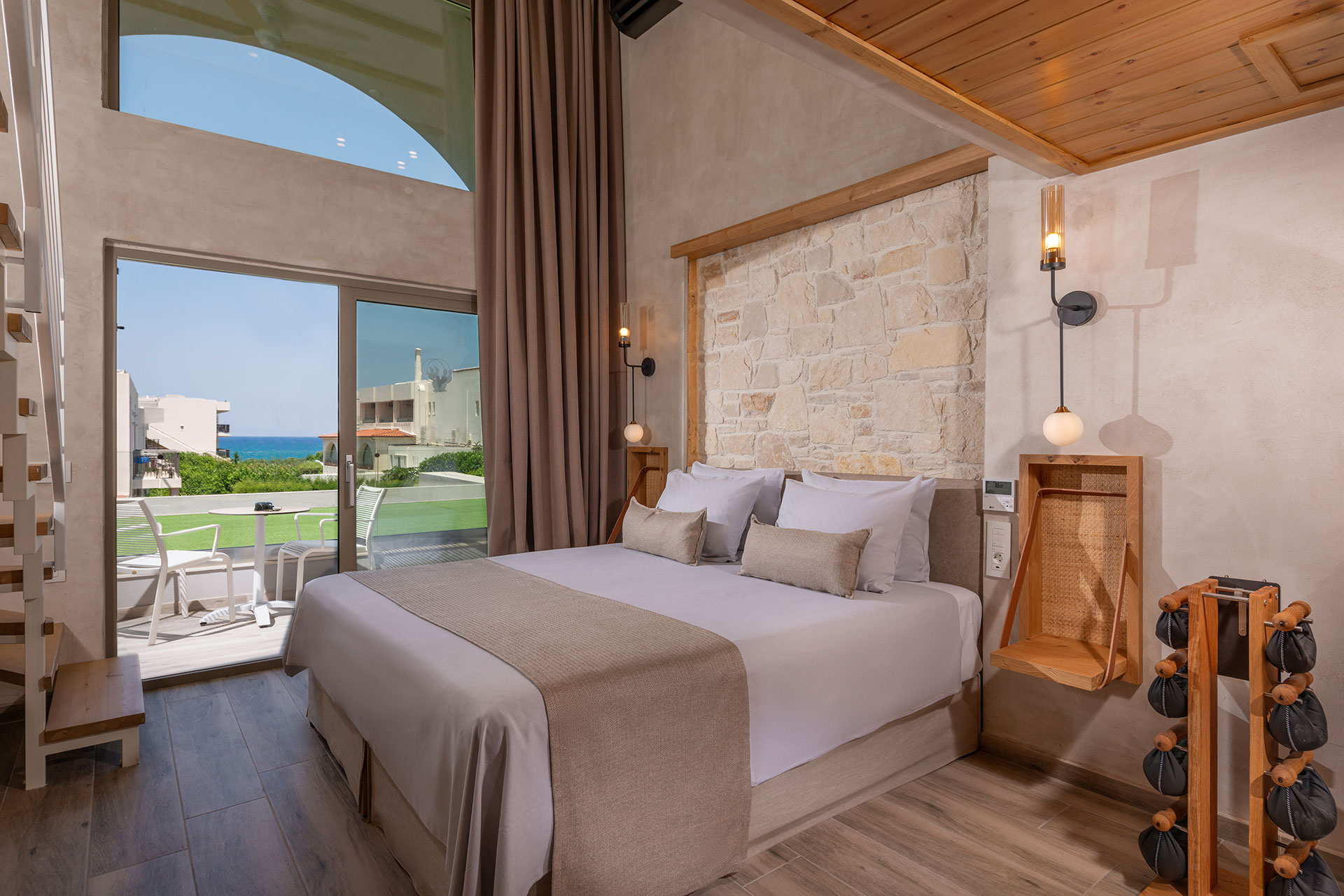 Loft room double bed